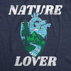 Mens Nature Lover T Shirt Funny Cool Outdoors Hiking Camping Heart Tee For Guys