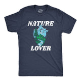 Mens Nature Lover T Shirt Funny Cool Outdoors Hiking Camping Heart Tee For Guys