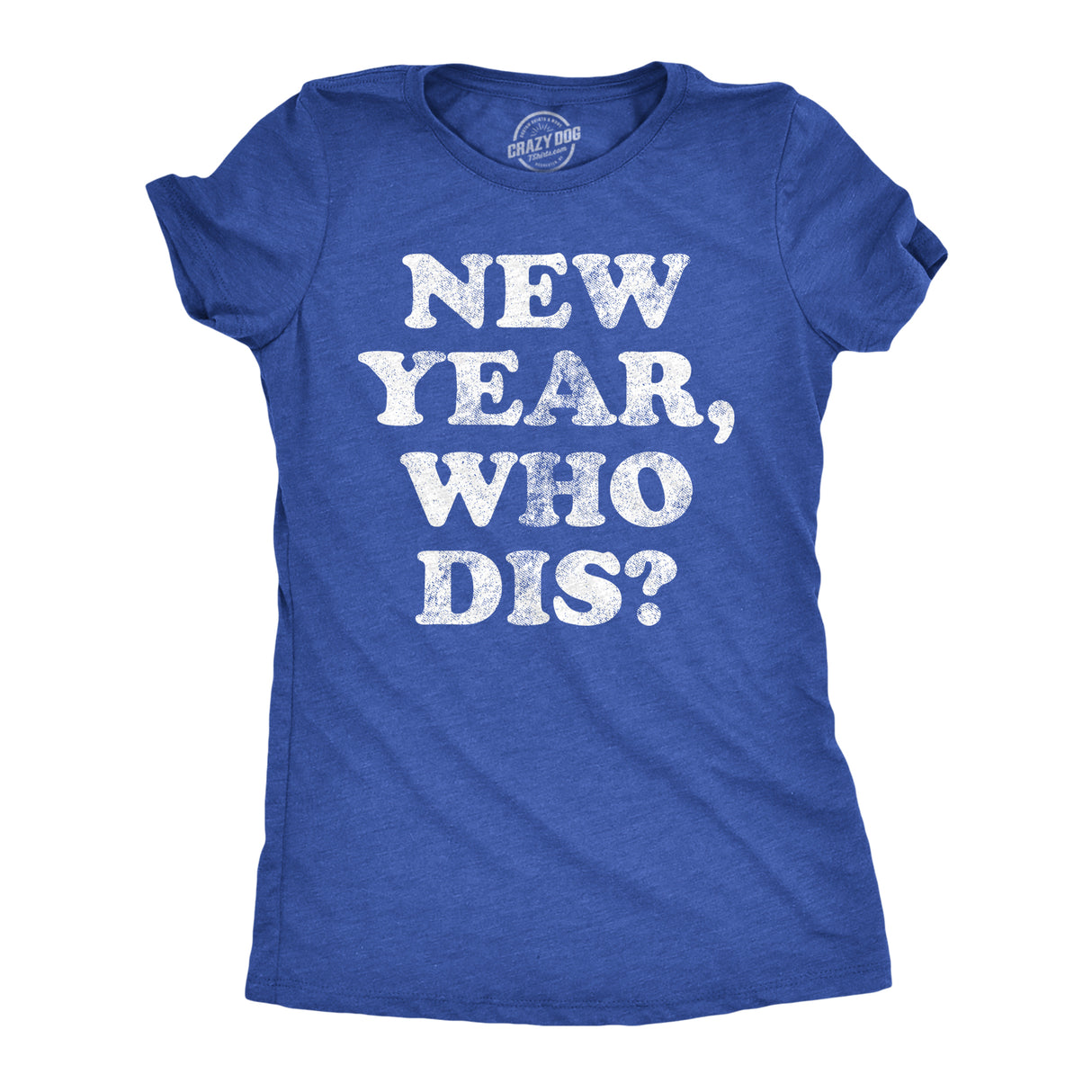 Womens New Year Who Dis T Shirt Funny New Years Eve Party Joke Tee for Ladies