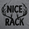 Mens Nice Rack T Shirt Funny Deer Hunter Antlers Joke Tee For Guys