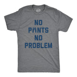 Mens No Pants No Problem T Shirt Funny Relaxing Nude Joke Tee For Guys