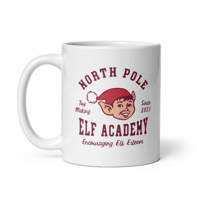 North Pole Elf Academy Mug Funny Christmas Party Santas Helpers Novelty Cup-11oz