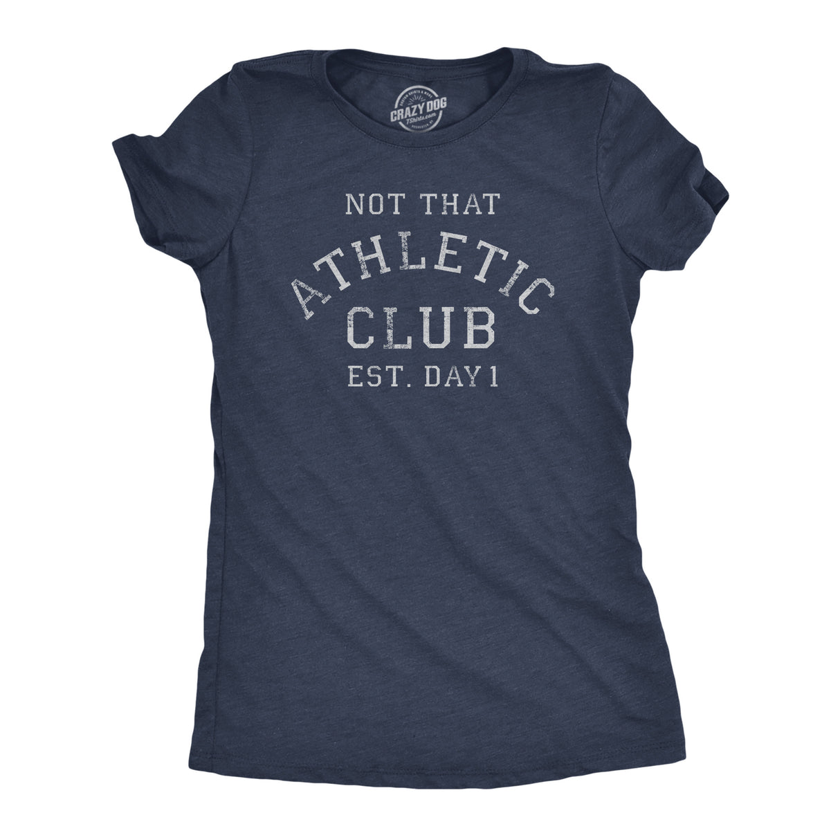 Womens Not That Athletic Club T Shirt Funny Out Of Shape Unfit Joke Tee For Ladies