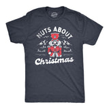 Mens Nuts About Christmas T Shirt Funny Xmas Lovers Nutcracker Joke Tee For Guys