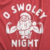 Mens O Swoley Night T Shirt Funny Xmas Buff Ripped Santa Claus Joke Tee For Guys