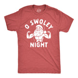 Mens O Swoley Night T Shirt Funny Xmas Buff Ripped Santa Claus Joke Tee For Guys