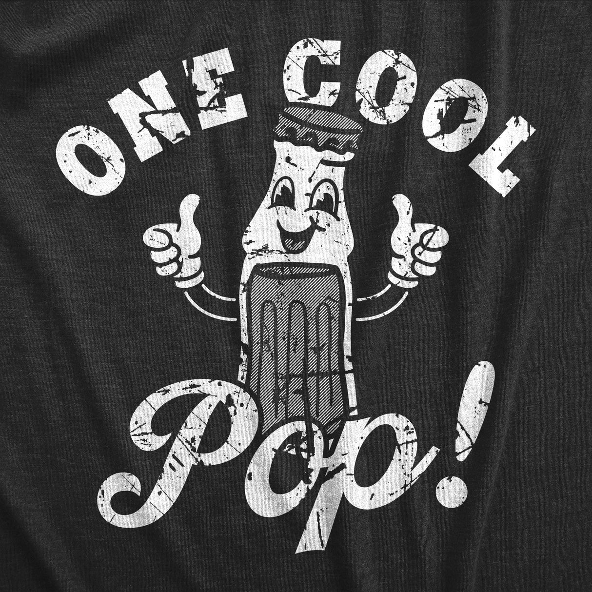 Mens One Cool Pop T Shirt Funny Father's Day Gift Soda Drink Joke Tee For Guys