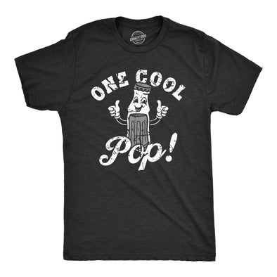 Mens One Cool Pop T Shirt Funny Father's Day Gift Soda Drink Joke Tee For Guys