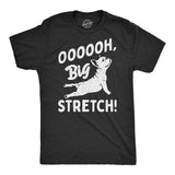 Mens OOOOOH Big Stretch T Shirt Funny Cozy Stretching Puppy Joke Tee For Guys