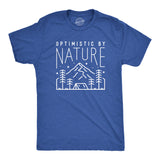 Mens Optimistic By Nature T Shirt Funny Outdoor Camping Lover Tee For Guys