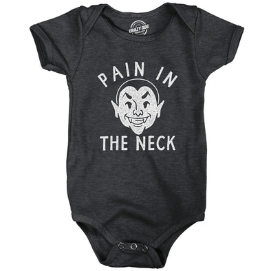 Pain In The Neck Baby Bodysuit Funny Parenting Vampire Bite Joke Jumper For Infants