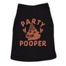 Party Pooper Dog Shirt Funny Sarcastic Graphic Tee For Puppies