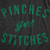 Pinches Get Stitches Unisex Hoodie Funny St Pattys Day Parade Pinch Joke Hooded Sweatshirt