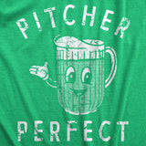 Womens Pitcher Perfect T Shirt Funny Beer Drinking Lovers Jug Tee For Ladies