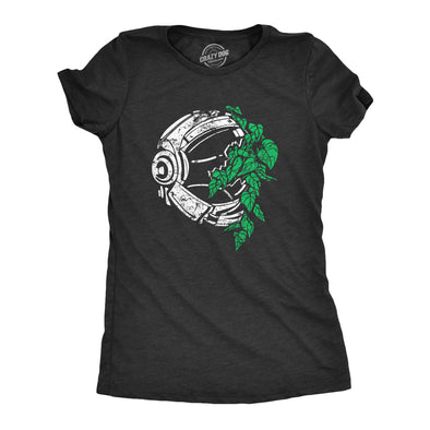 Womens Plant Astronaut T Shirt Funny Cool Space Explorer Nature Lover Tee For Ladies