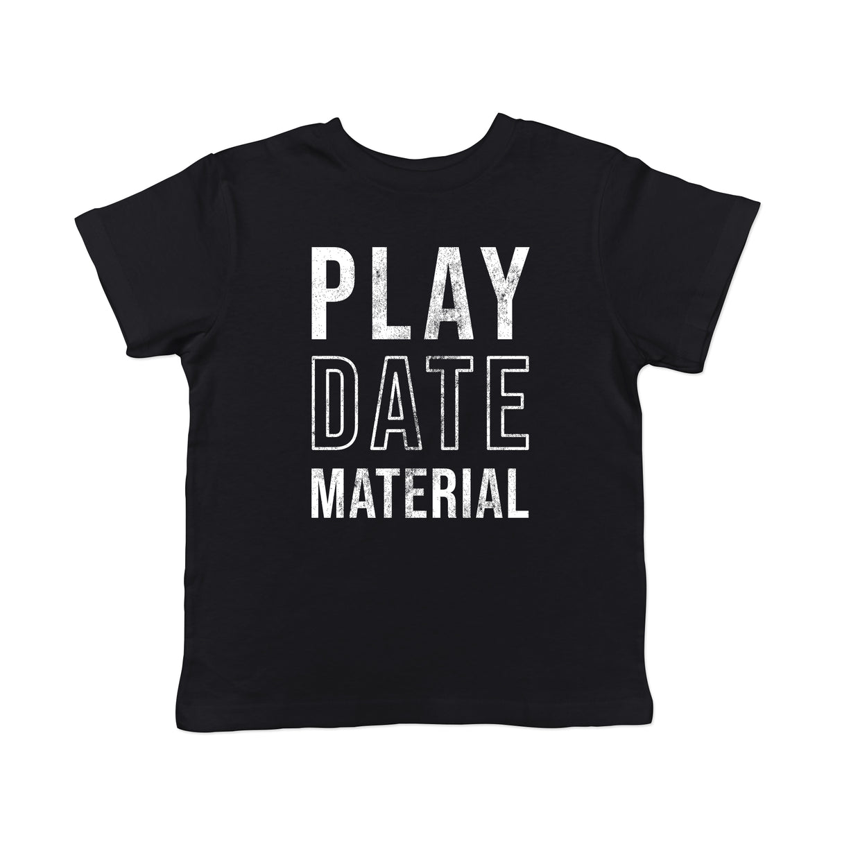 Toddler Play Date Material T Shirt Funny Children Playing Joke Tee For Kids