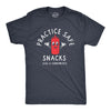 Mens Practice Safe Snacks Use A Condiment T Shirt Funny Food Lovers Sex Joke Tee For Guys