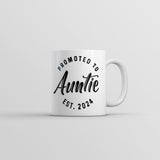 Promoted To Auntie 2024 Mug Funny Family Baby Announcement Coffee Cup Mug-11oz