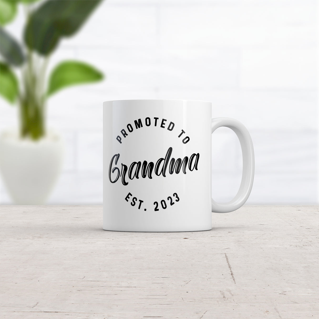 Promoted To Grandma 2023 Mug Funny Family Baby Announcement Coffee Cup-11oz