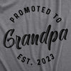 Promoted To Grandpa 2022 2023 Unisex Hoodie Funny New Family Grandfather Hooded Sweatshirt