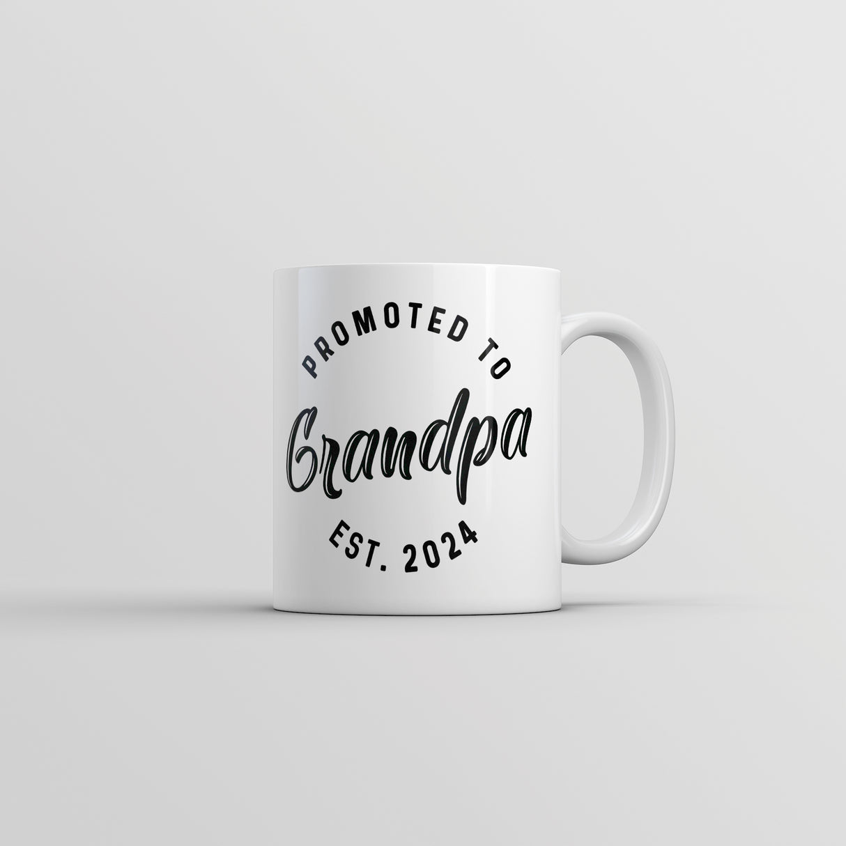 Promoted To Grandpa 2024 Mug Funny Family Baby Announcement Coffee Cup-11oz