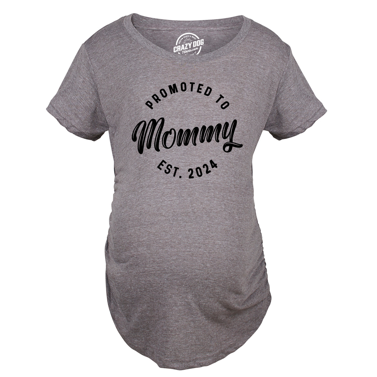 Maternity Promoted To Mommy 2024 2023 2022 Pregnancy Tshirt Funny New Baby Graphic Tee