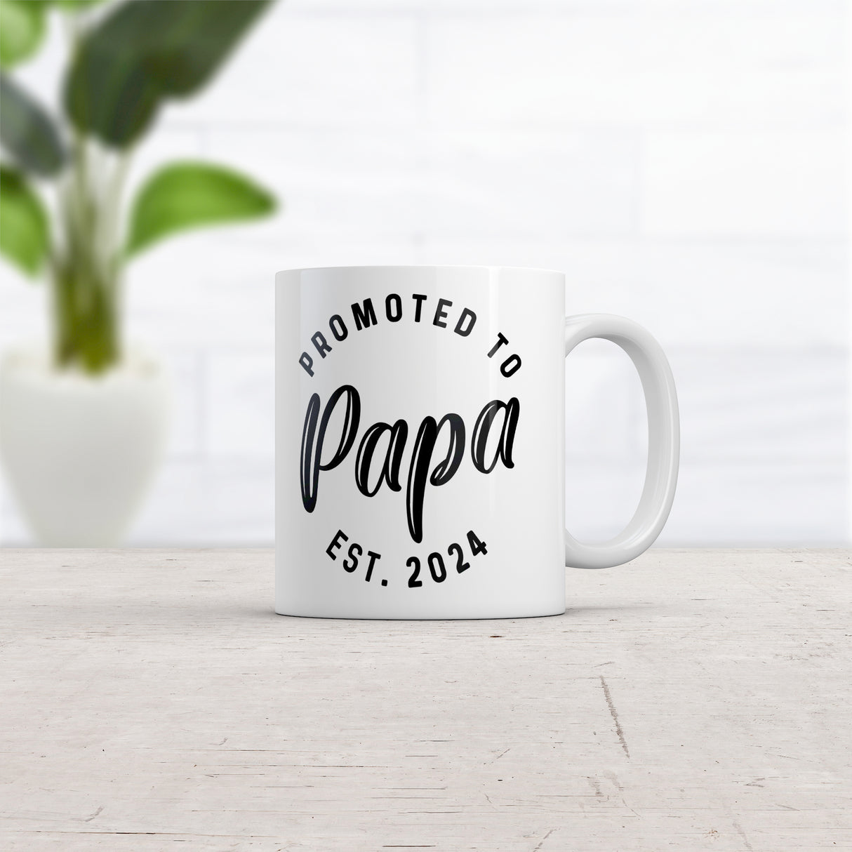 Promoted To Papa 2024 Mug Funny New Baby Family Graphic Coffee Cup-11oz