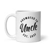 Promoted To Uncle 2023 Mug Funny Family Baby Announcement Coffee Cup-11oz