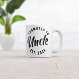 Promoted To Uncle 2024 Mug Funny Family Baby Announcement Coffee Cup-11oz