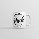 Promoted To Uncle 2024 Mug Funny Family Baby Announcement Coffee Cup-11oz