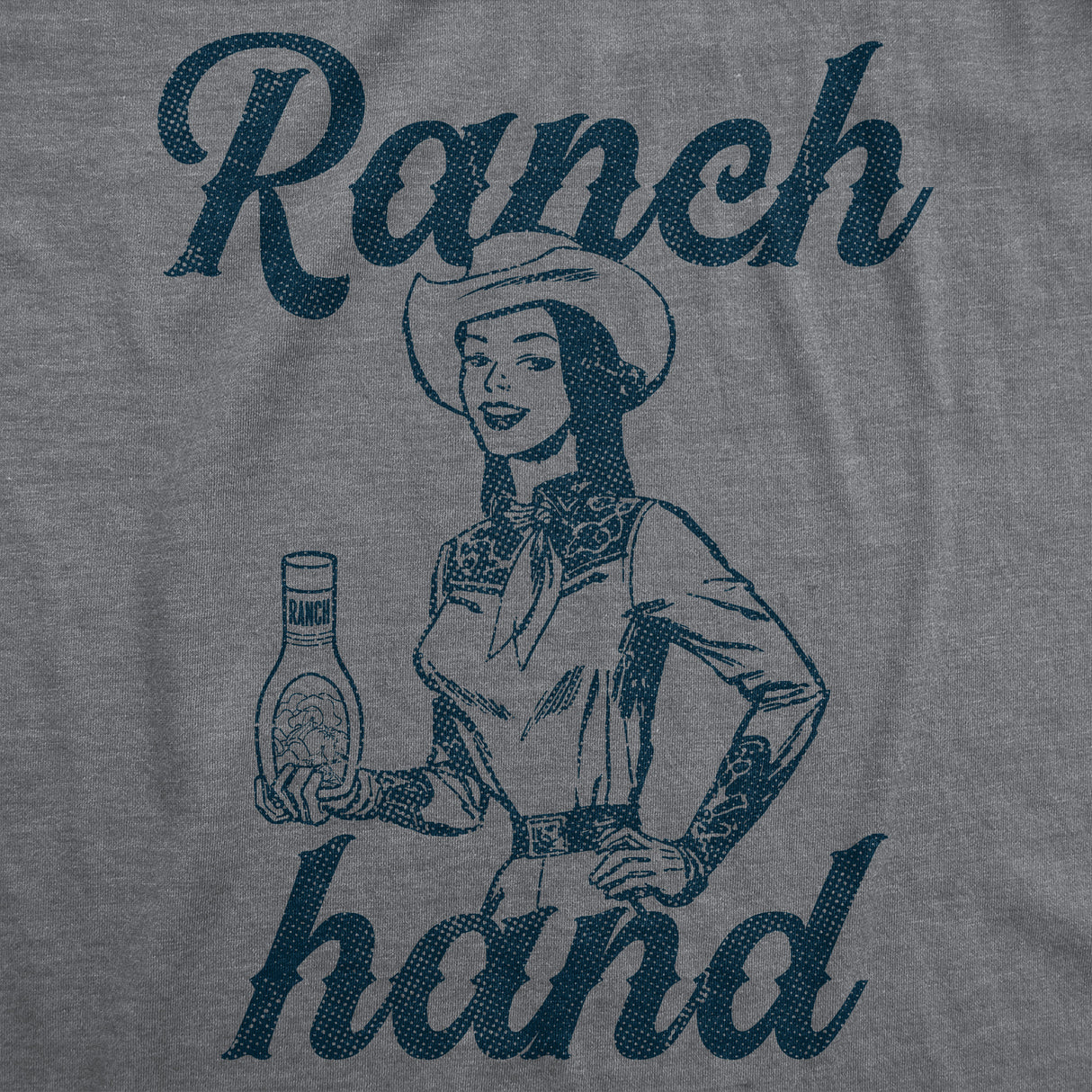 Mens Ranch Hand T Shirt Funny Farm Rancher Dressing Joke Tee For Guys