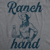 Mens Ranch Hand T Shirt Funny Farm Rancher Dressing Joke Tee For Guys