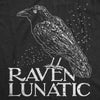 Womens Raven Lunatic T Shirt Funny Dark Crow Lovers Tee For Ladies