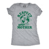 Womens Respect Your Mother T Shirt Funny Cool Earth Day Nature Lovers Tee For Ladies