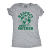 Womens Respect Your Mother T Shirt Funny Sarcastic Planet Earth Day Nature Tee For Ladies