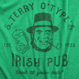 Womans S Terry OTypes Irish Pub Funny T Shirt St Patricks Novelty Tee for Ladies