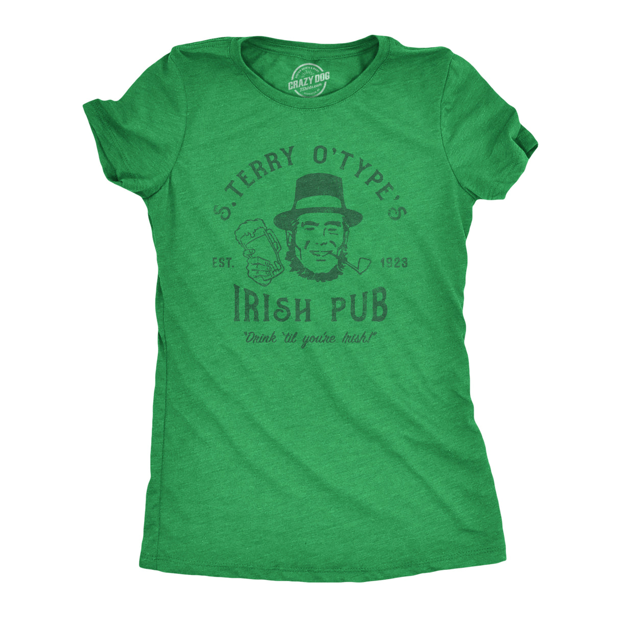 Womans S Terry OTypes Irish Pub Funny T Shirt St Patricks Novelty Tee for Ladies