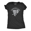 Womens Sabertooth Tuba T Shirt Funny Elephant Trunk Joke Tee For Ladies