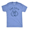 Mens Sad Sack T Shirt Funny Depressed Hairy Balls Adult Joke Tee For Guys