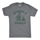 Mens Saturday Is Dadurday T Shirt Funny Housework Yard Lawn Care Dad Joke Tee For Guys