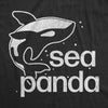 Mens Sea Panda T Shirt Funny Cute Orca Killer Whale Lovers Tee For Guys