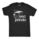 Mens Sea Panda T Shirt Funny Cute Orca Killer Whale Lovers Tee For Guys