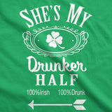 Hes My Drunker Half Unisex Hoodie Funny St Patricks Day Sweatshirt