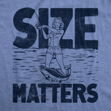 Mens Size Matters T Shirt Funny Fishing Lovers Huge Catch Joke Tee for Guys