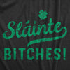 Mens Slainte Bitches T Shirt Funny St Paddys Day Toast Drinking Lovers Tee For Guys