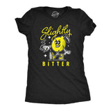 Womens Slightly Bitter T Shirt Funny Bad Lemon Naughty Fruit Joke Tee For Ladies