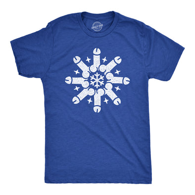 Mens Snowflake Dicks T Shirt Funny Adult Winter Penis Joke Tee For Guys