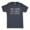 Mens Some Things Are Worth The Weight T Shirt Funny Junk Food Sweets Lovers Tee For Guys