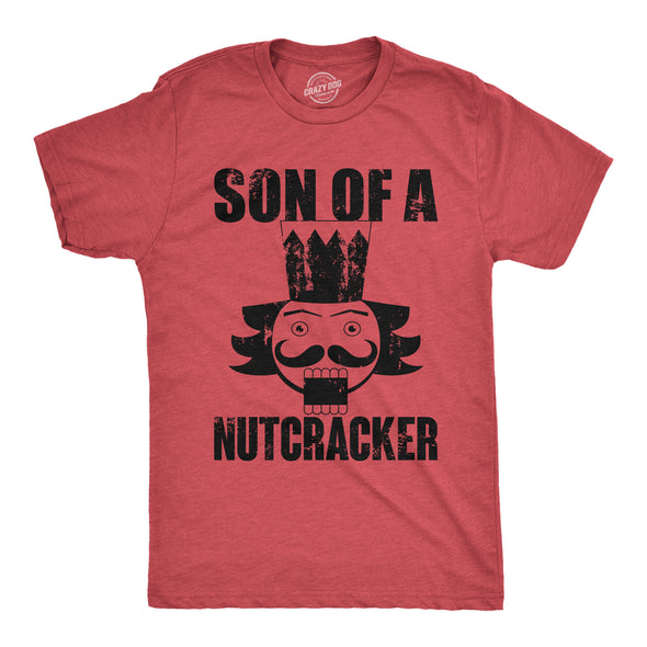 Mens Son Of A Nutcracker T Shirt Funny Xmas Holiday Season Lovers Joke Tee For Guys