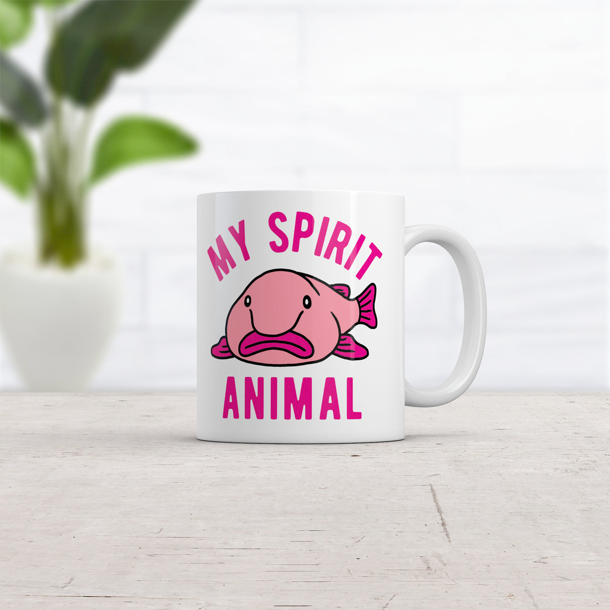 My Spirit Animal Mug Funny Ugly Blobfish Joke Cup-11oz